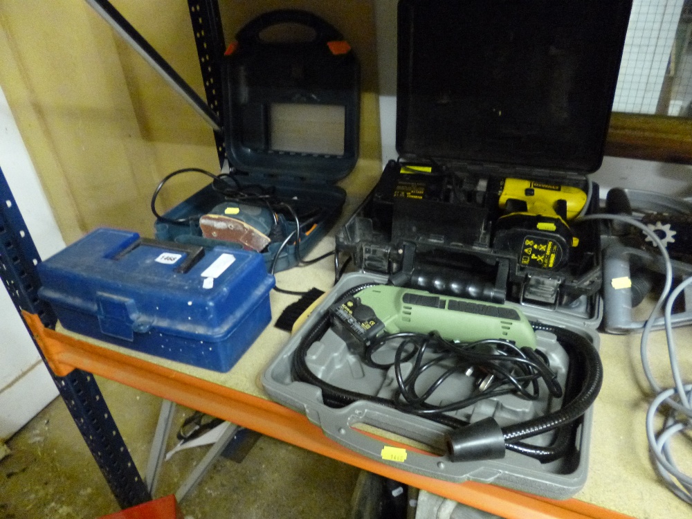 FOUR ELECTRICAL HAND TOOLS, in cases