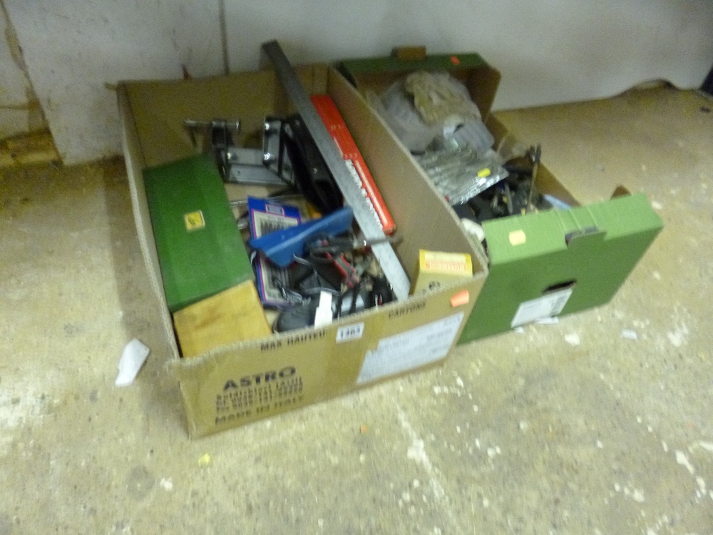 TWO BOXES, including various tools