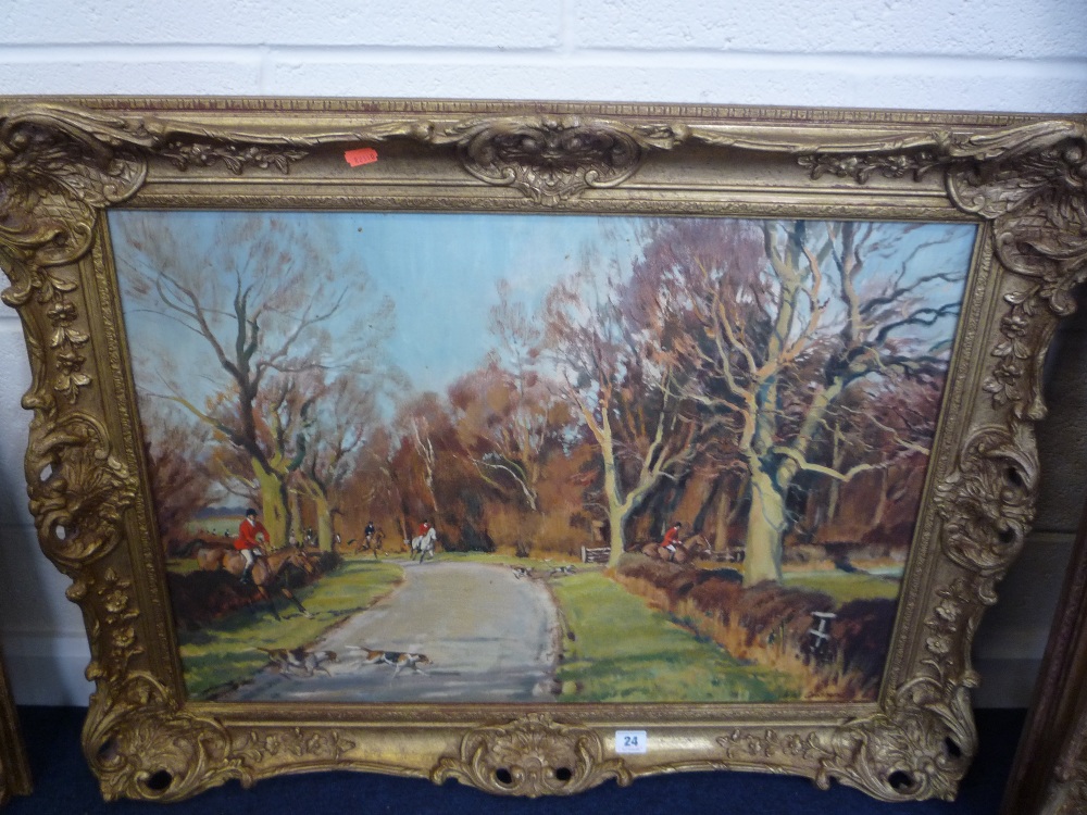 CAWTHORNE, NEIL (BRITISH) (1936) `Accross the Road - Quorn`, oils on canvas, signed lower right,