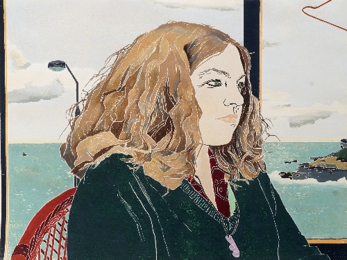 Cressida Campbell, Australian b.1960- "Alison"; woodblock printed in colours, signed, titled,