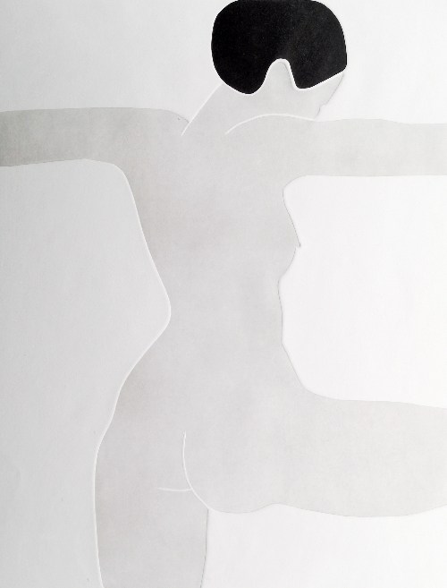 Karen Usborne, British b.1941- Nude; aquatint printed in colours with shaped plates, signed,