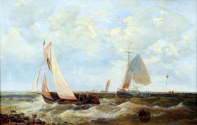 ROBERT MORSON HUGHES (19th century) British
A Sea Piece
Oil on board
31 x 20.5 cms, framed