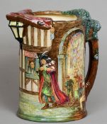 A Royal Doulton limited edition numbered 70/600 Pied Piper jug by H. Fenton
Decorated in relief.  25
