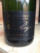 Pol Roger Extra Cuvee de Reserve Vintage Champagne 2004
Six bottles individually boxed and in