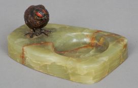 An early 20th century Austrian cold painted bronze model of a grouse
Mounted on an onyx ashtray
