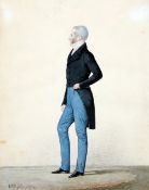 RICHARD DIGHTON (1795-1880) British
Portrait of a Gentleman
Watercolour and bodycolour
Signed and