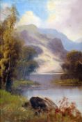 J. OWEN (19th century) British
Highland Landscape
Oil on canvas
Signed
19.5 x 29.5 cms, framed