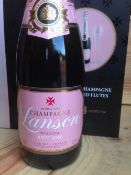 Lanson Rose Brut Champagne
Half bottle; together with two branded flutes in presentation gift box.