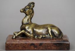 A 19th century Grand Tour bronze model of a goat
Naturalistically modelled in recumbent position,