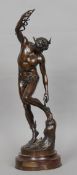 RAYMOND SUDRE (1870-1962) French
Depart de Mercure
Bronze, standing on a marble plinth base with