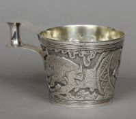 A silver Vapheio cup, hallmarked Chester 1905, maker's mark of George Nathan & Ridley Hayes,