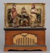 A 19th century French monkey band automaton
Modelled as three monkeys in a mirrored room above the