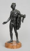 After the Antique
Apollo
Bronze, on marble plinth base
33 cms high overall.   CONDITION REPORTS: