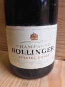 Bollinger Special Cuvee Champagne
Six bottles in cardboard case.  (6)   CONDITION REPORTS:  Case