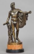 After the Antique
Apollo
Bronze, on marble and black slate plinth base
35.6 cms high   CONDITION