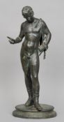 After the Antique
Narcissus
Bronze, standing on an integral plinth base
63 cms high   CONDITION