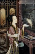 CHINESE SCHOOL (19th/20th century)
Young Woman in Traditional Dress in a Domestic Interior With