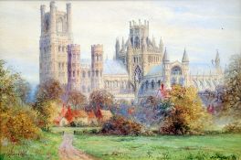 *AR ALBERT HENRY FINDLEY (1880-1975) British
Ely Cathedral
Watercolour
Signed
39 x 26.5 cms,