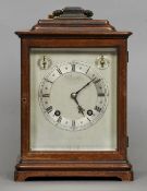 A late 19th century mahogany cased striking mantel clock by Winterhalder & Hoffmeier
The silvered