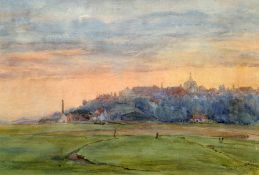 ELLA WAKE WALKER (19th/20th century) British
Hilltop Town
Watercolour
Signed
43 x 30.5 cms, framed