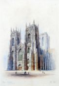 EDWIN THOMAS DOLBY (flourished 1849-1895) British
Salisbury Cathedral; and York Minster, West