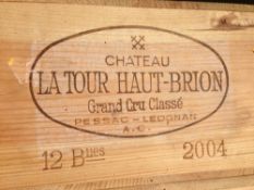 Chateau la Tour Haut-Brion Grand Cru Classe Pessac-Leognan 2004
Twelve bottles in old wooden