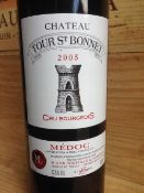Chateau Tour-Saint Bonnet Cru Bourgeois Medoc 2005
Twelve bottles in cardboard case.  (12)