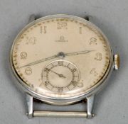 An Omega stainless steel cased gentleman's wristwatch, model no. 2318/8
The dial with Arabic