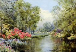 VIOLET THORPE LINDSELL (active 1912-1927) British
Savill Gardens, Windsor Great Park
Watercolour