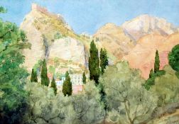 *AR FRANK SCARLETT (1900-1978) Irish
Taormina
Watercolour
Signed and dated 1974; together with a