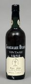 Gonzalez Byass vintage port 1932
Single bottle.   CONDITION REPORTS:  Generally good, level at