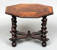 An 18th century Indo-Portuguese rosewood miniature table or stool
The cleated octagonal top above