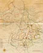 After JOHN CARY (circa 1754-1835) British
A Map of Cambridgeshire From the Best Authorities
Hand