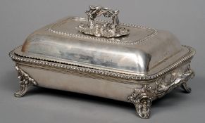 A Victorian silver entree dish, hallmarked London 1845, maker's mark of WKR
Together with a silver