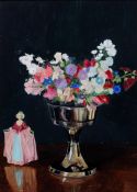 After HERBERT DAVIS RICHTER (1874-1955) British
Floral Still Life With Reflections
Oil on board