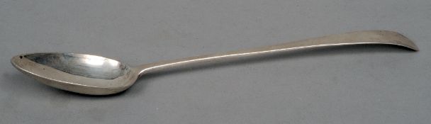A Georgian Old English pattern silver basting spoon, hallmarks indistinct
30 cms long.   CONDITION