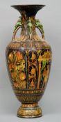 A large George Wilkins Terry Wonderland Art Pottery (Bombay School of Art) red earthenware vase