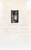 TIFFANY E. HOWARD (19th/20th century) British
Winchester
Miniature etching
Titled, signed and