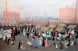 *AR HELEN LAYFIELD BRADLEY (1900-1979) British
The Market
Limited edition print
Signed in pencil
