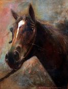 *AR LEESA SANDYS-LUMSDAINE (born 1936) British
Chestnut; and Grey
Oils on canvas
Signed
59 x 79.5