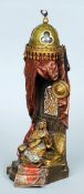 A 19th century Austrian cold painted bronze table lamp marked for Bergman
Of North African