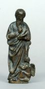 A small 18th/19th century bronze religious group
Formed as God with an angel at his feet.  12.5