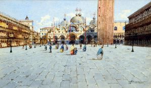 BIONDETTI (19th/20th century) Italian
St. Mark's Square, Venice
Watercolour
Signed
24 x 15 cms,