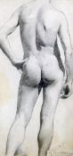 GEORGE LEECH (20th century) British
Nude Life Study
Pencil
Signed with an exhibition label and