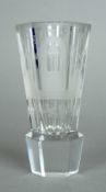 A good quality 19th century Masonic etched firing glass
With polished pontile.  14.5 cms high.