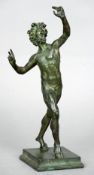 After the Antique
'The Dancing Faun of Pompeii'
Patinated bronze, standing on a stepped square