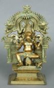 A 19th century bronze model of Ganesh
Typically modelled seated on a stepped plinth base mounted