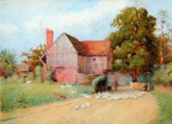 *AR FREDERICK STRATTON (187-1960) British
A Sussex Cottage
Watercolour
Signed
29 x 21.5 cms,