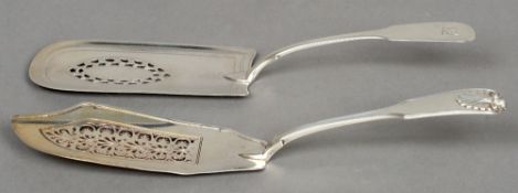 A George III silver fish slice, hallmarked London 1812, maker's mark of Thomas Jenkinson
Together