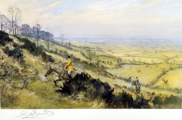 *AR LIONEL DALHOUSIE ROBERTSON EDWARDS (1878-1966) British
The Quorn Hunt at Little Belvoir